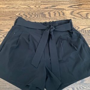 Athleta Skyline Shorts II.   Size 12.  	Black.  Used.  Good shape.
